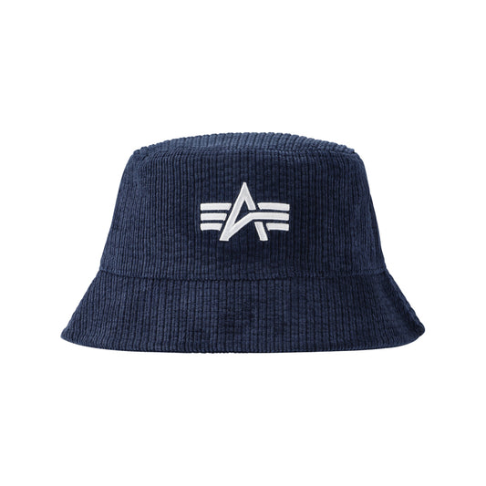 AI VELOUR BUCKET HAT - NAVY