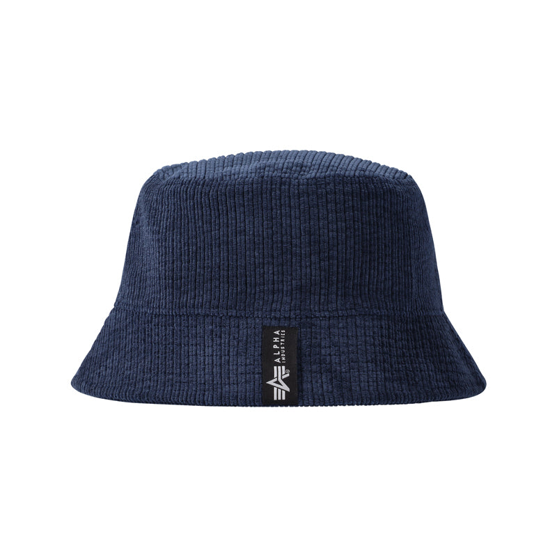 AI VELOUR BUCKET HAT - NAVY