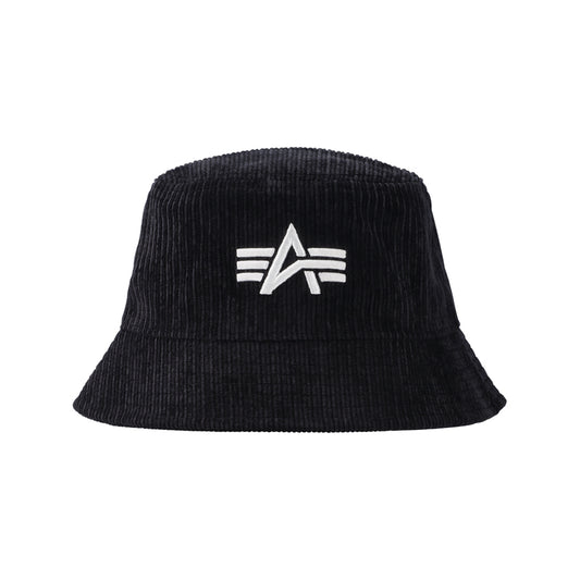 AI VELOUR BUCKET HAT - BLACK