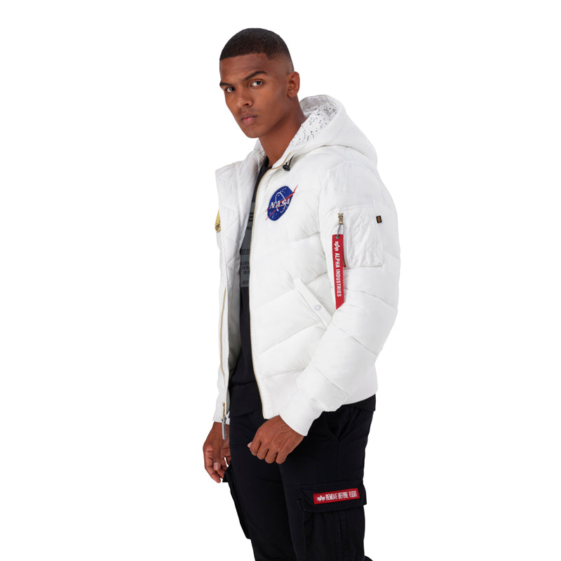 HOODED PUFFER VOYAGER - White