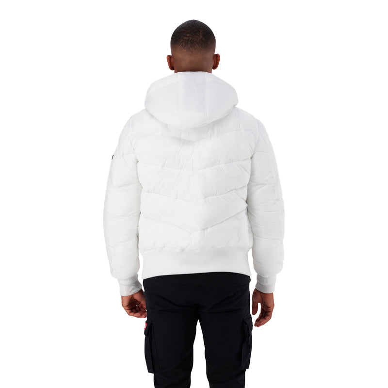 HOODED PUFFER VOYAGER - White