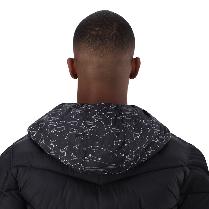 HOODED PUFFER VOYAGER - Black