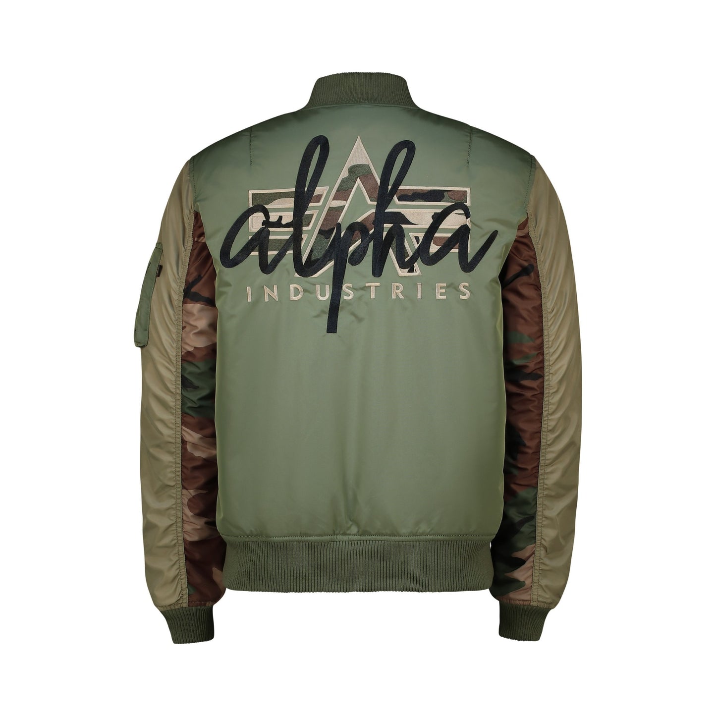 Ma-1 Camo Back Embroidery - Sage