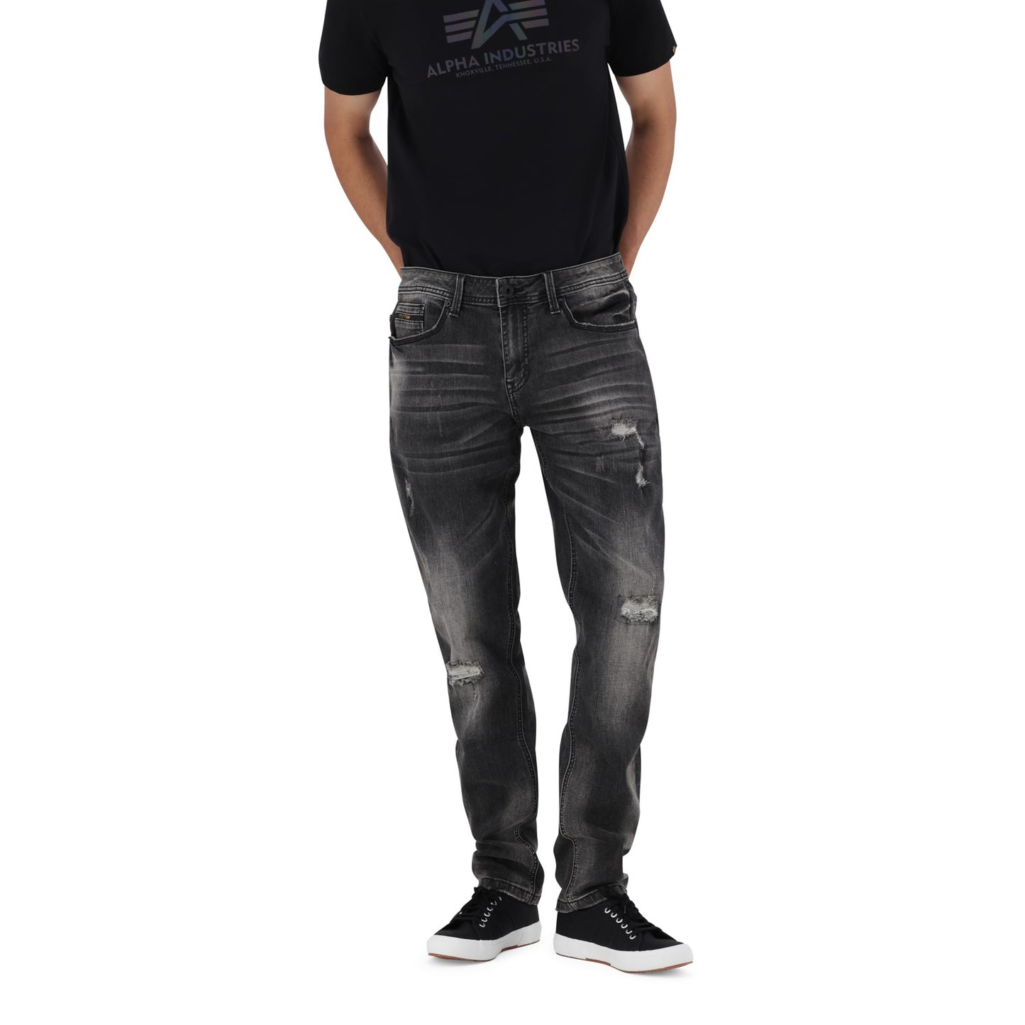 TEXAS 2 STRETCH DENIM - Black