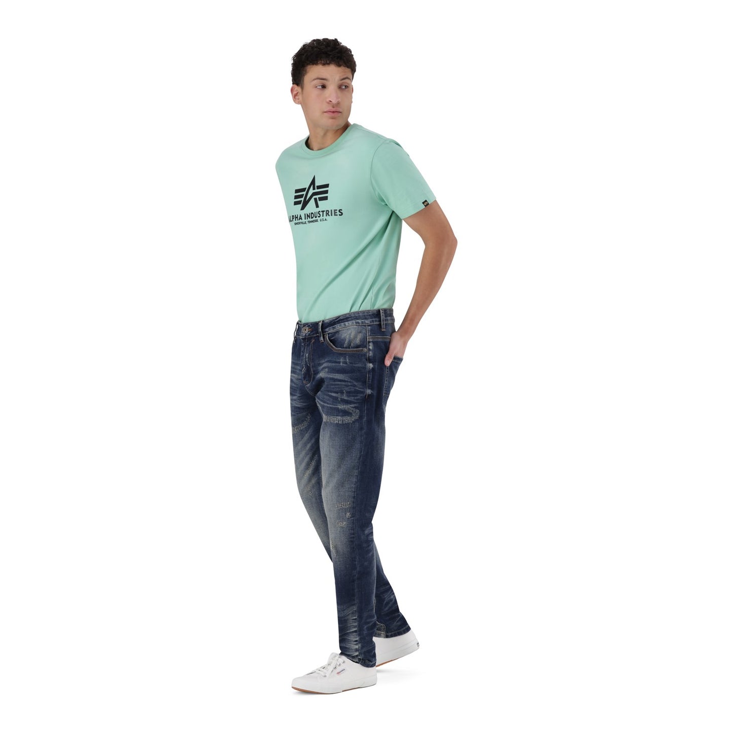 BOSTON STRETCH DENIM - MIDBLUE