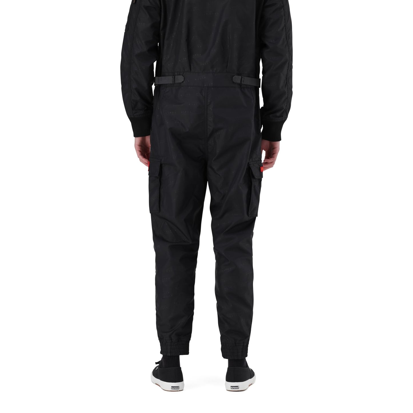 AI NYLON AOP FLIGHTSUIT - Black