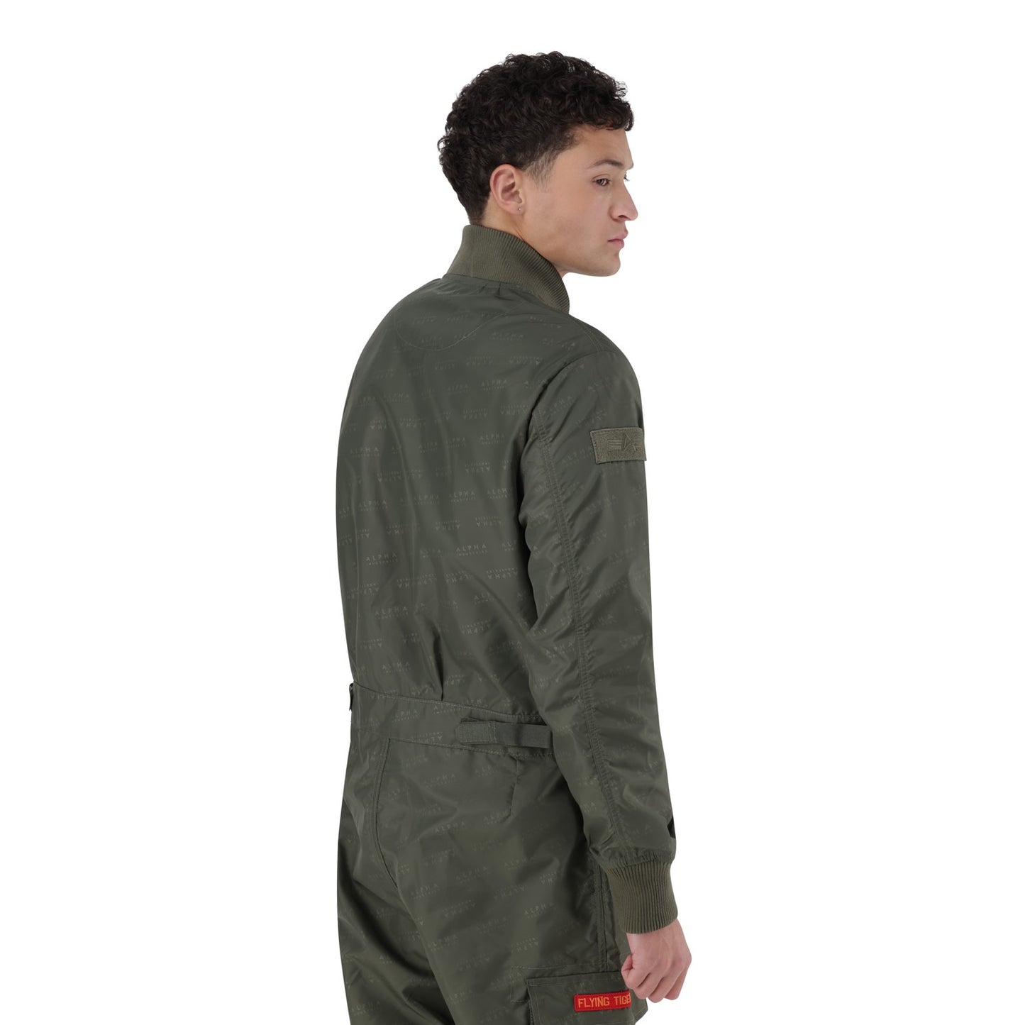 AI NYLON AOP FLIGHTSUIT - Sage