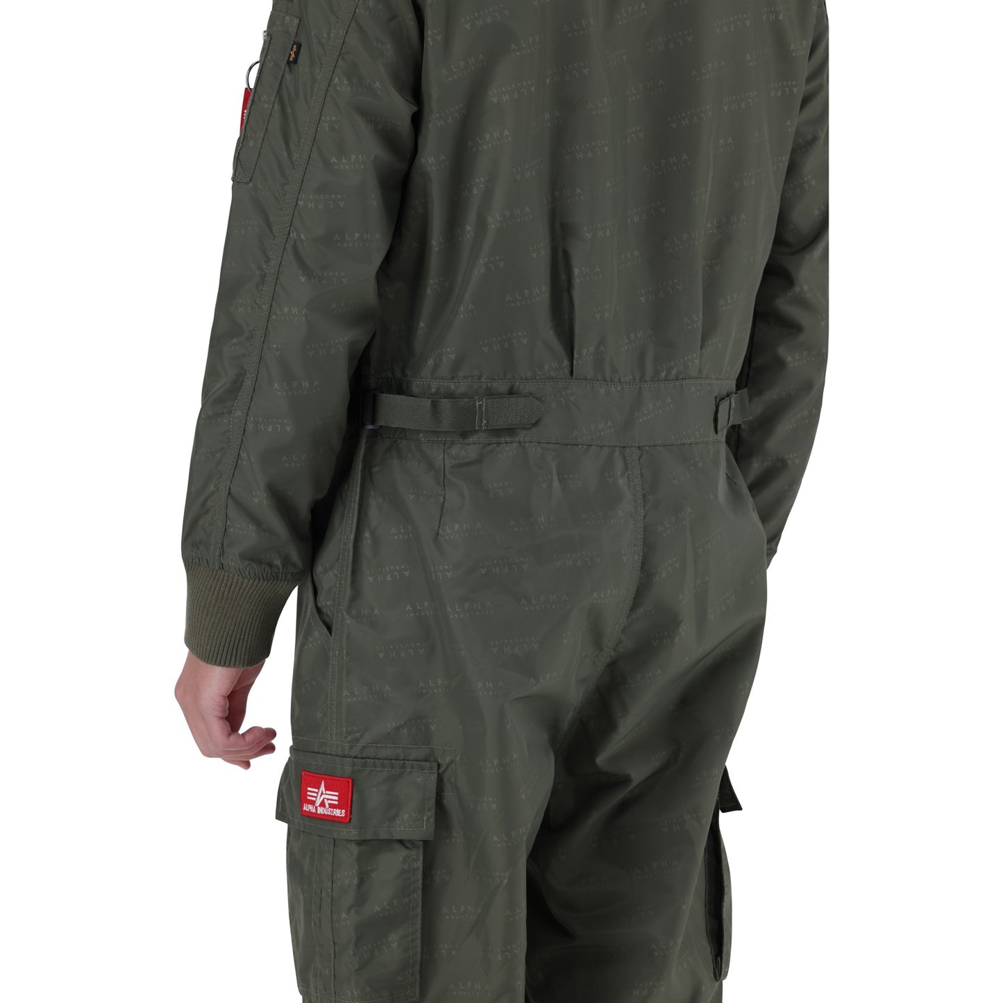 AI NYLON AOP FLIGHTSUIT - Sage