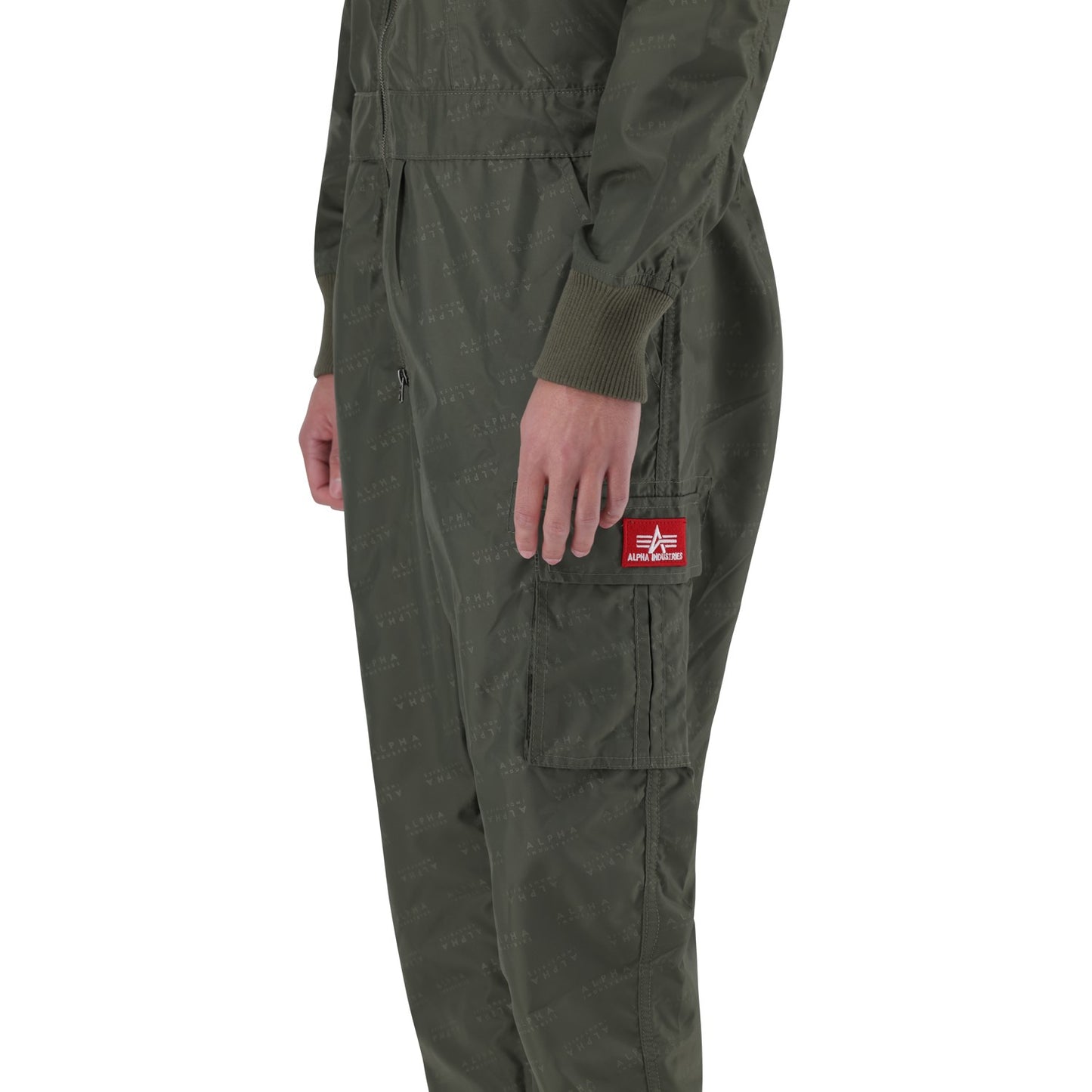 AI NYLON AOP FLIGHTSUIT - Sage