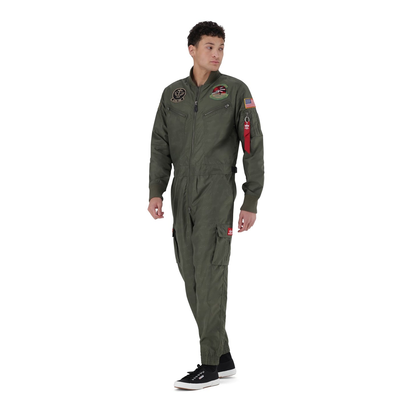 AI NYLON AOP FLIGHTSUIT - Sage