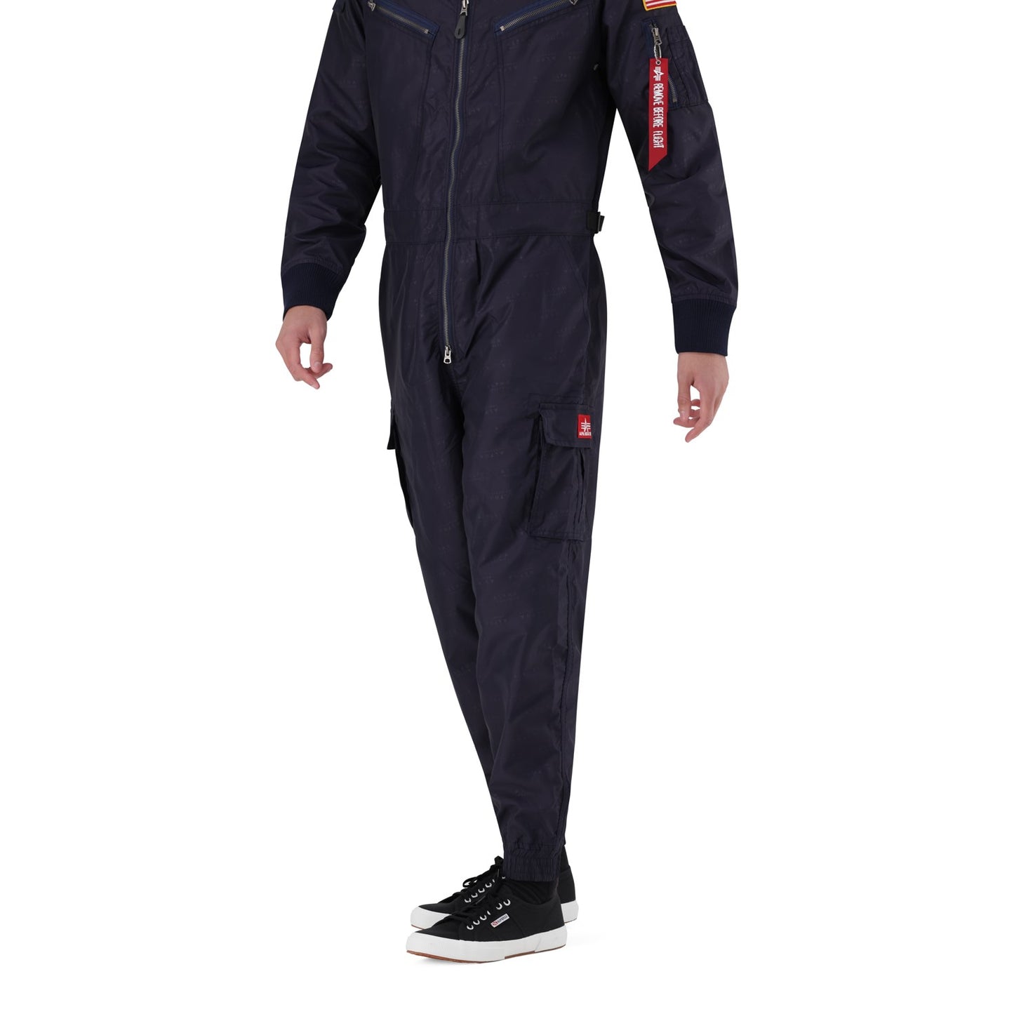 AI NYLON AOP FLIGHTSUIT - Navy