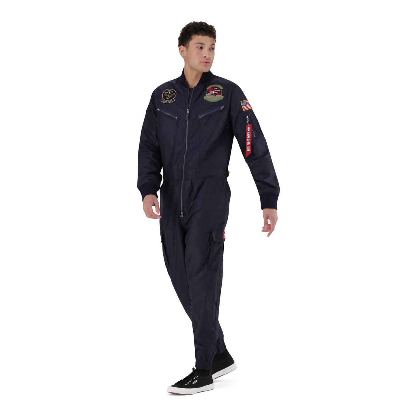 AI NYLON AOP FLIGHTSUIT - Navy