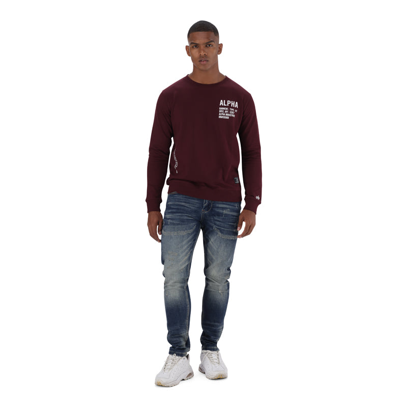 AI GRAPHIC SWEAT - BURGANDY