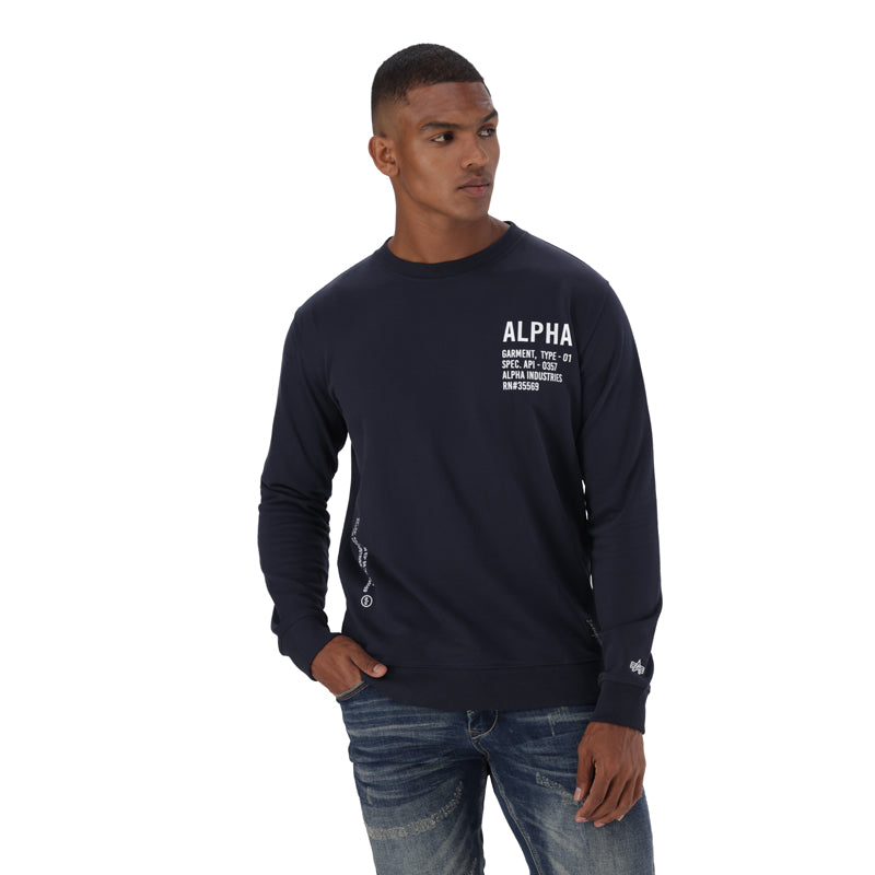 AI GRAPHIC SWEAT - Navy