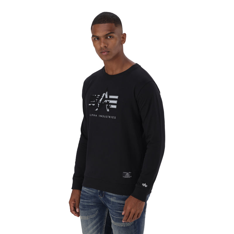 AI APPLIQUE CREW - Black