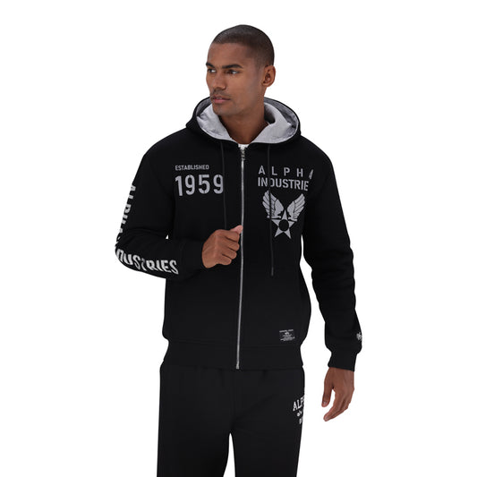 1959 ZIP HOODY - Black