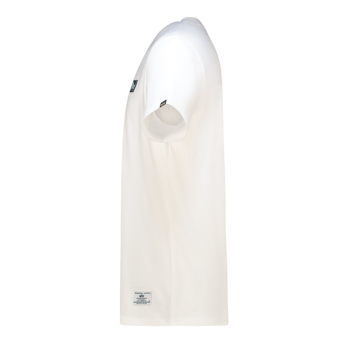 ALPHA RUBBER BADGE T - White