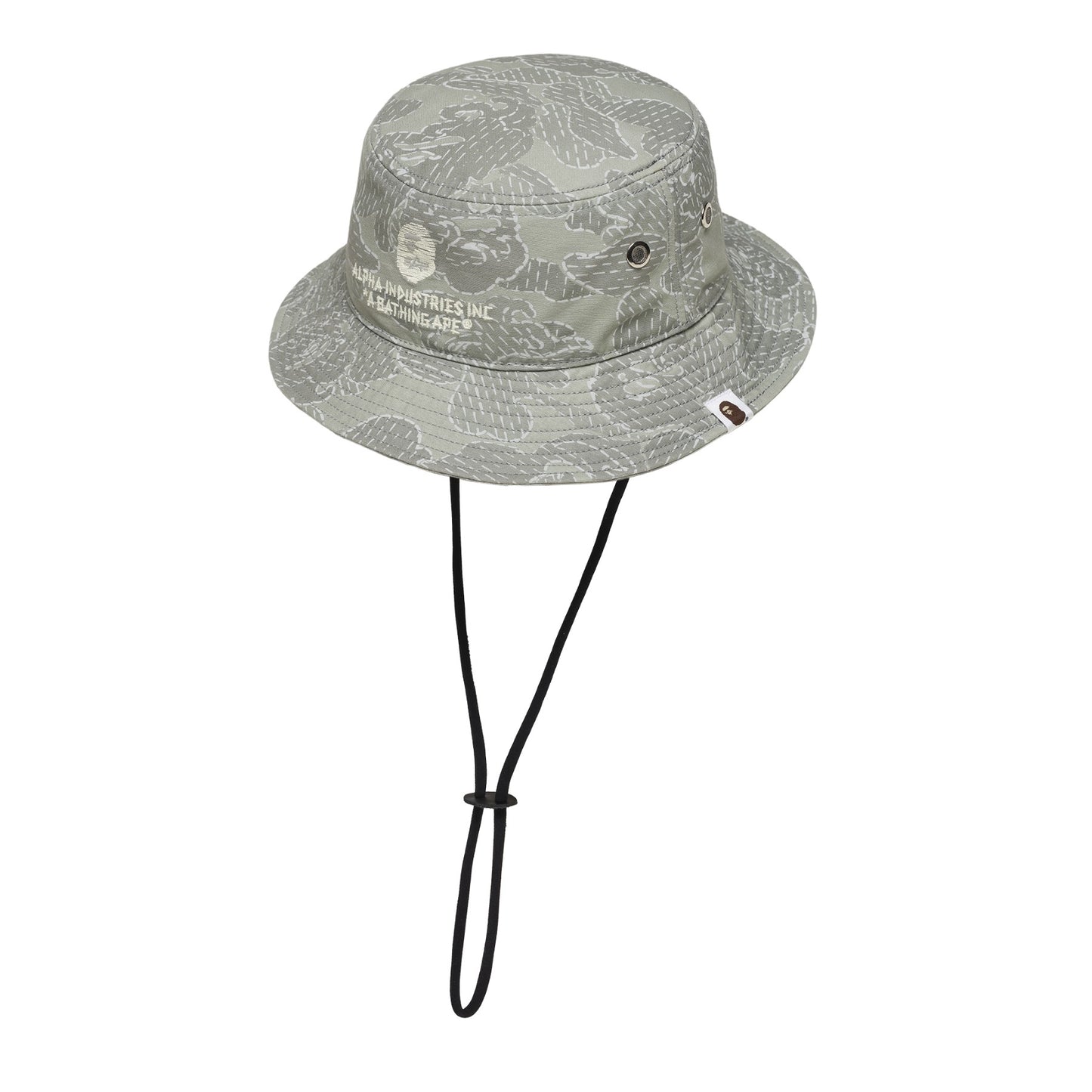 BAPE X ALPHA INDUSTRIES MILITARY HAT - OLIVE ONE
