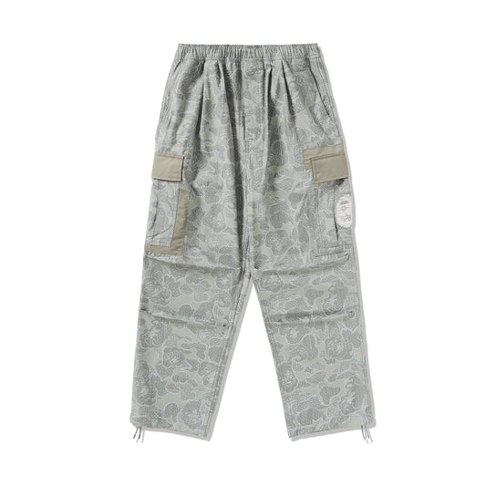 BAPE X ALPHA INDUSRIES 6-POCKET PANTS - OLIVE