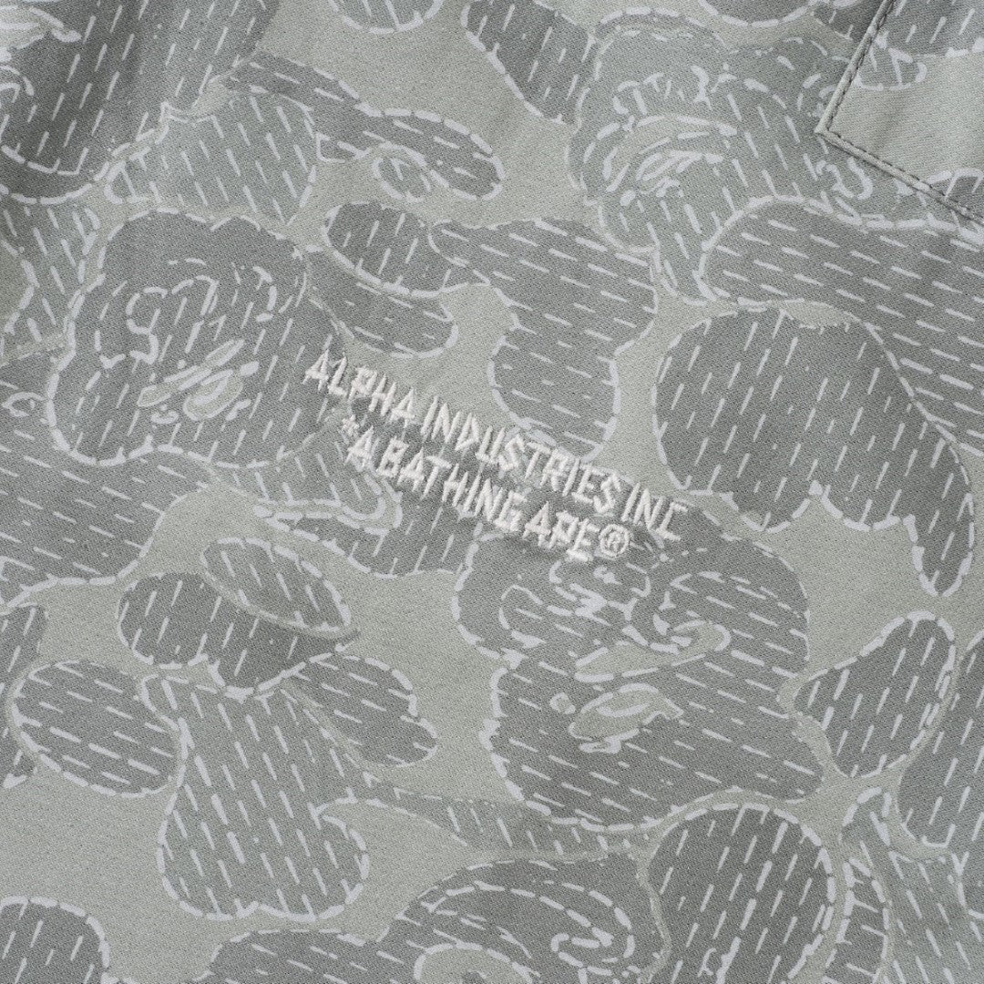 BAPE X ALPHA INDUSRIES 6-POCKET PANTS - OLIVE