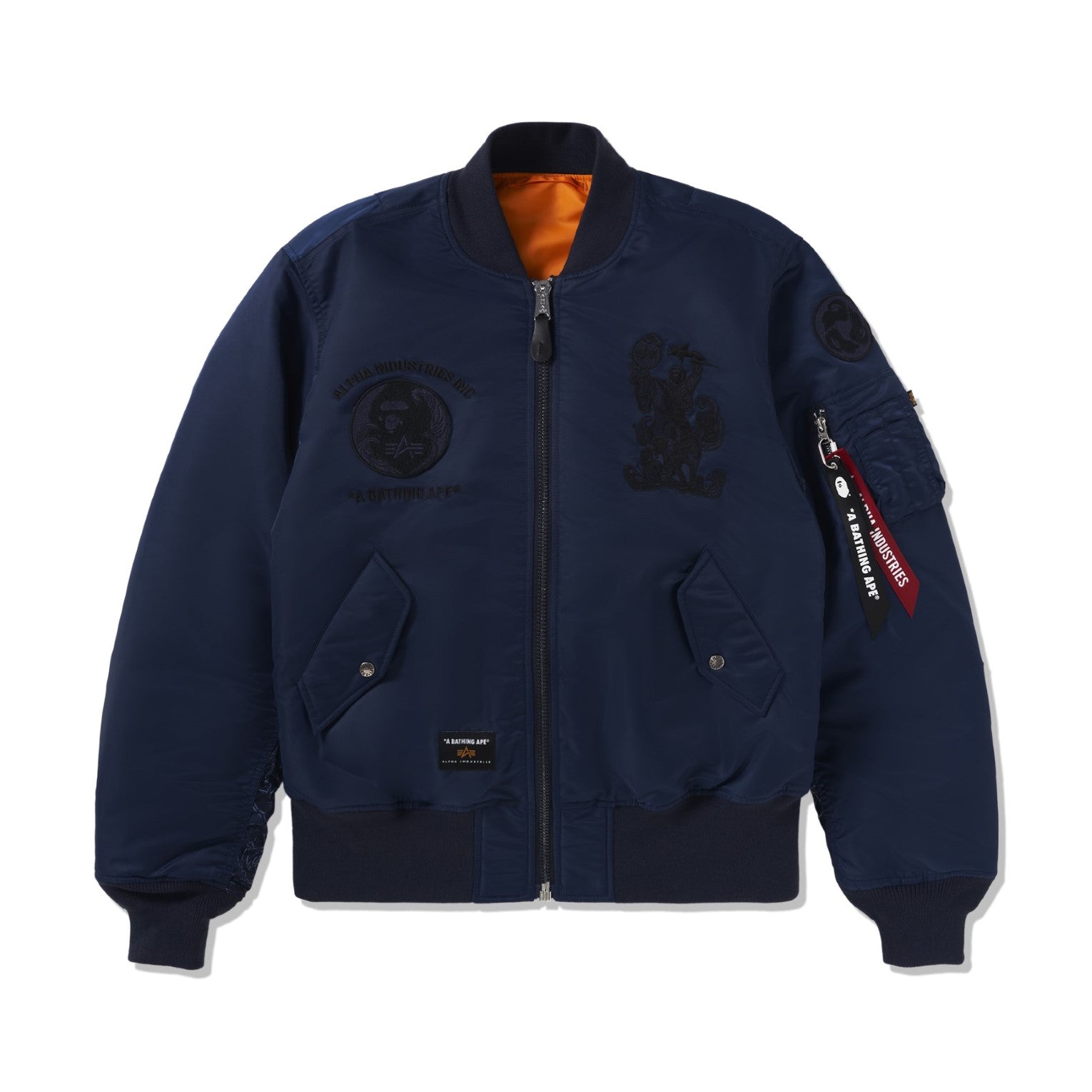 Alpha Industries ALPHA X BAPE MA 1 BOMBER JACKET Alpha Industries NAVY M