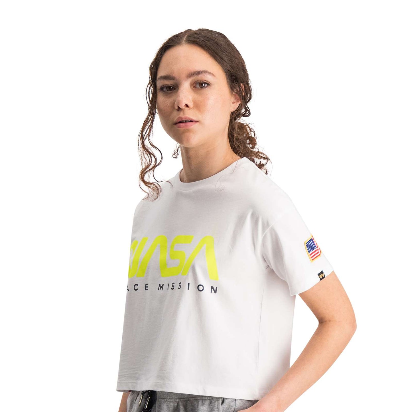 NASA CROP T WMN - White