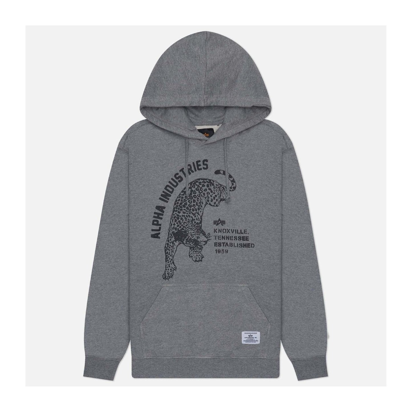 ALPHA JAGUAR HOODIE - MED CHARCOAL HEATHER
