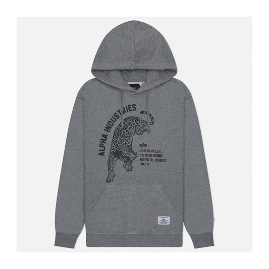 ALPHA JAGUAR HOODIE - MED CHARCOAL HEATHER