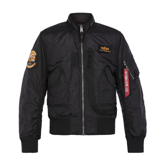 Engine Jkt - Black Orange