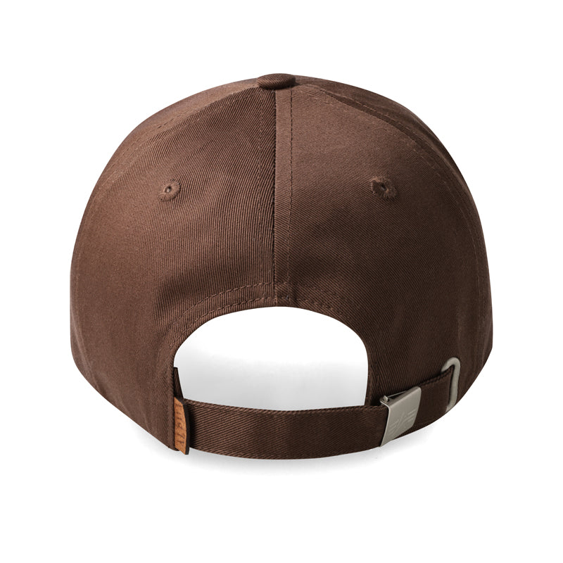 ALPHA BADGE PEAKCAP - BROWN