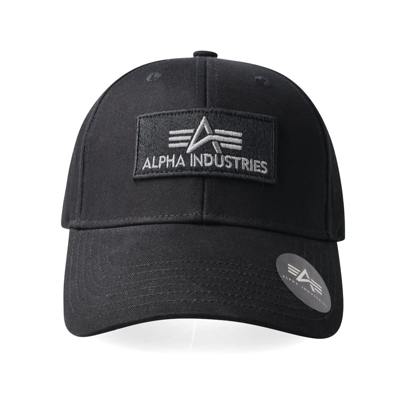 ALPHA BADGE PEAKCAP - BLACK