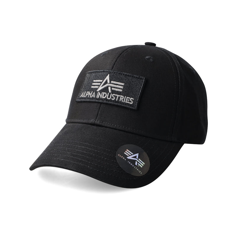 ALPHA BADGE PEAKCAP - BLACK