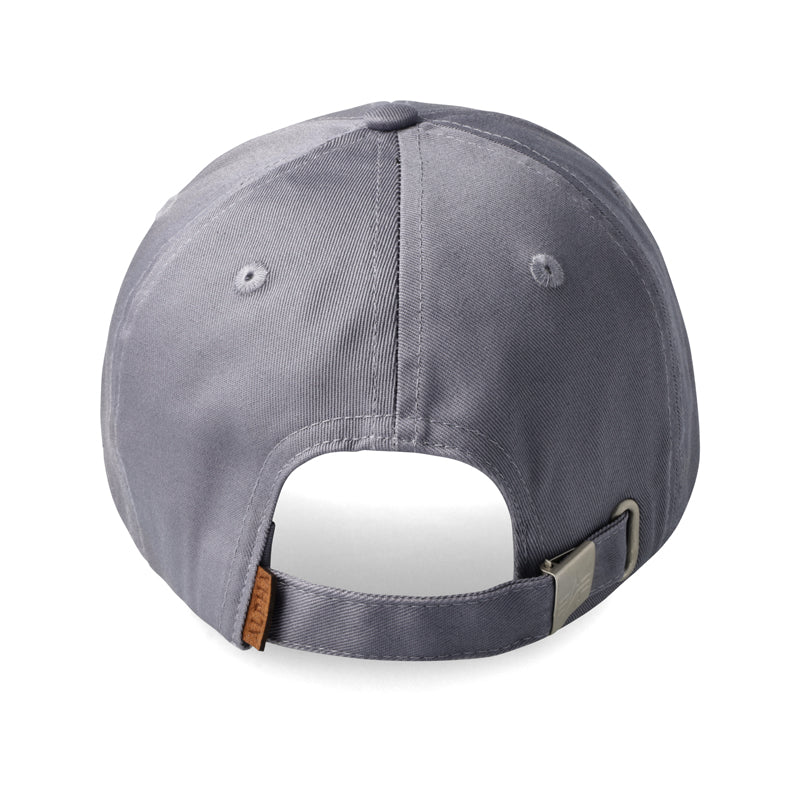 ALPHA BADGE PEAKCAP - GREY