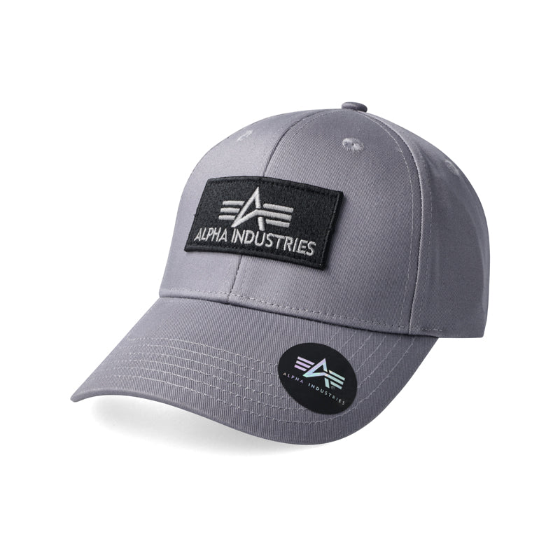 ALPHA BADGE PEAKCAP - GREY