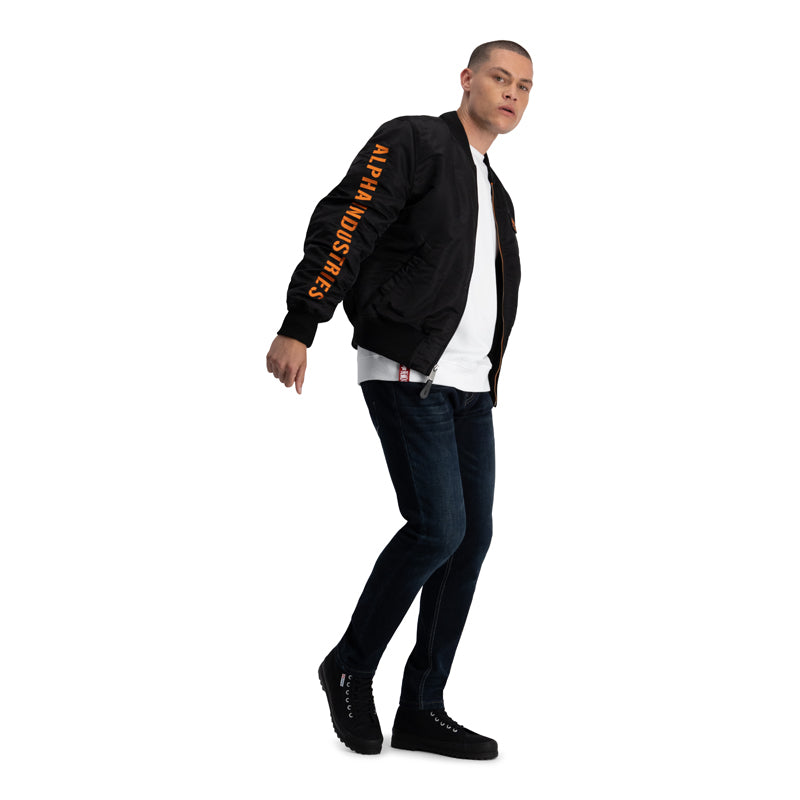 MA-1 DTEC SPECIAL EDITION JKT - BLACK ORANGE