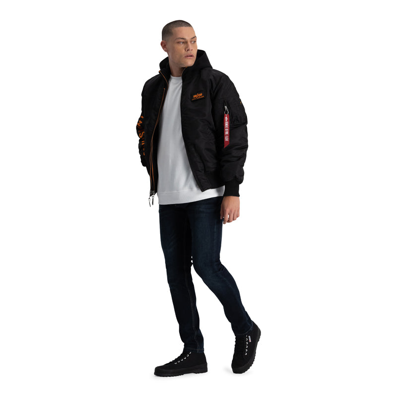 MA-1 DTEC SPECIAL EDITION JKT - BLACK ORANGE