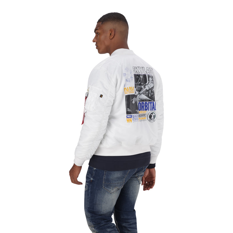 Alpha industries nasa bomber white hotsell