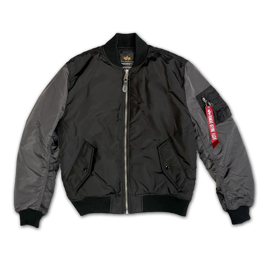 MA-1 CAMO BACK EMBROIDERY - Black