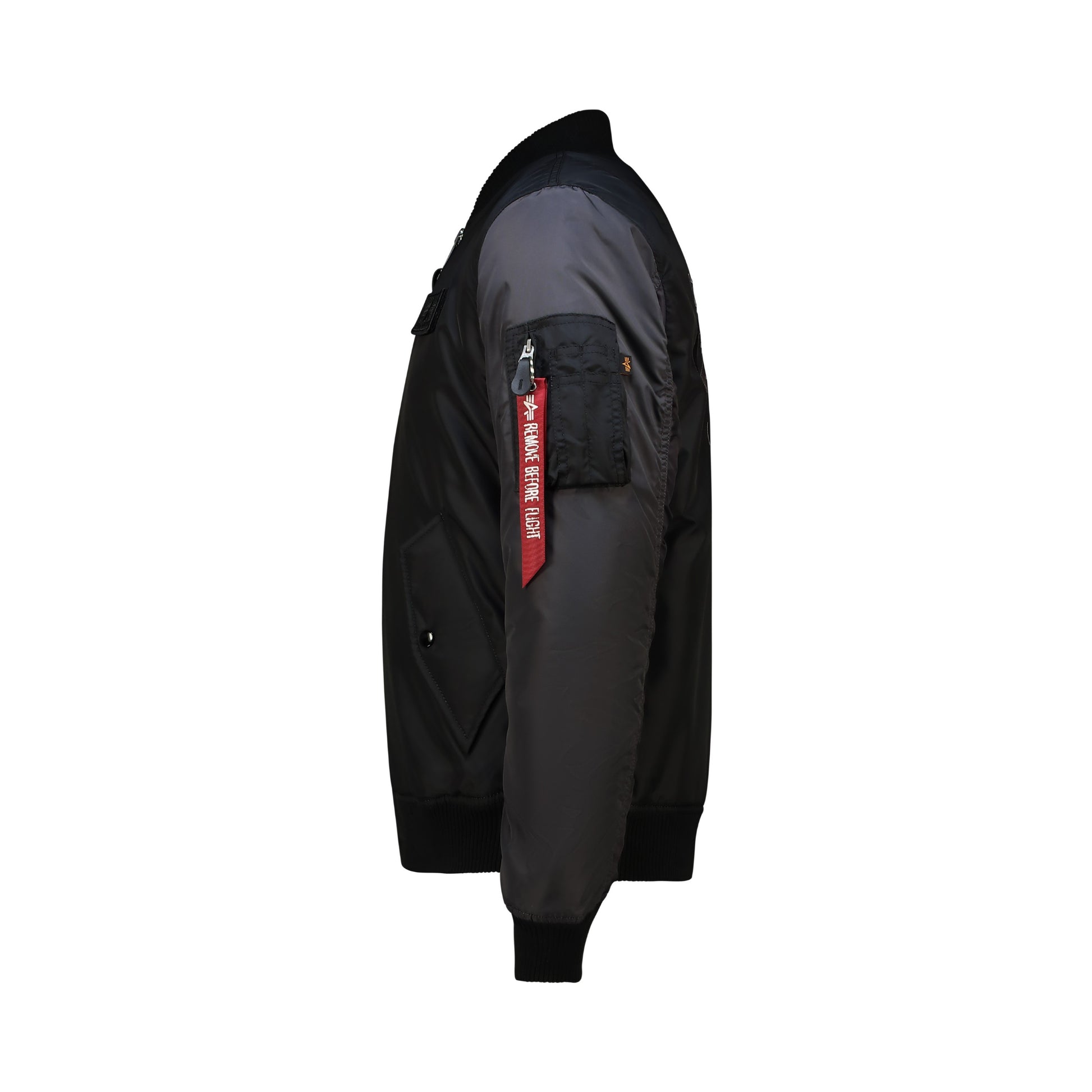 Ma-1 Camo Back Embroidery - Black