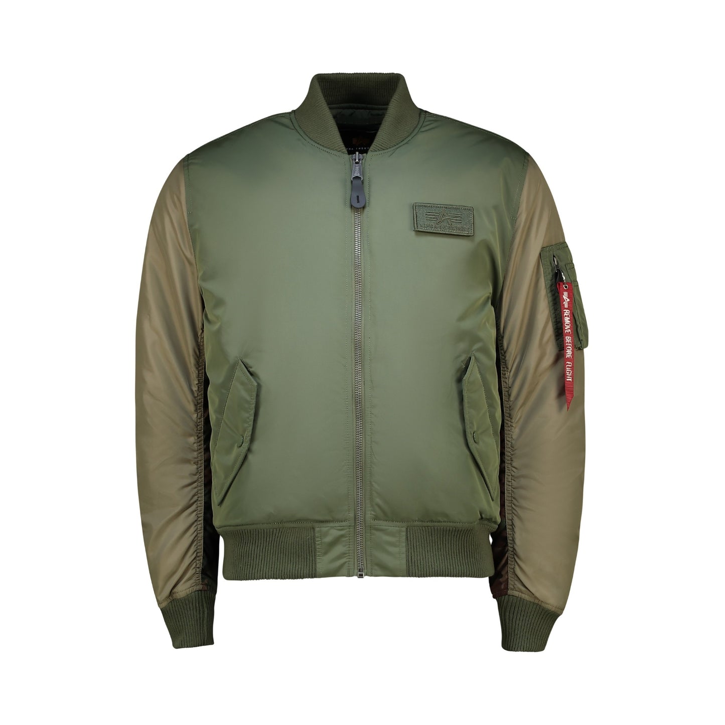 Ma-1 Camo Back Embroidery - Sage