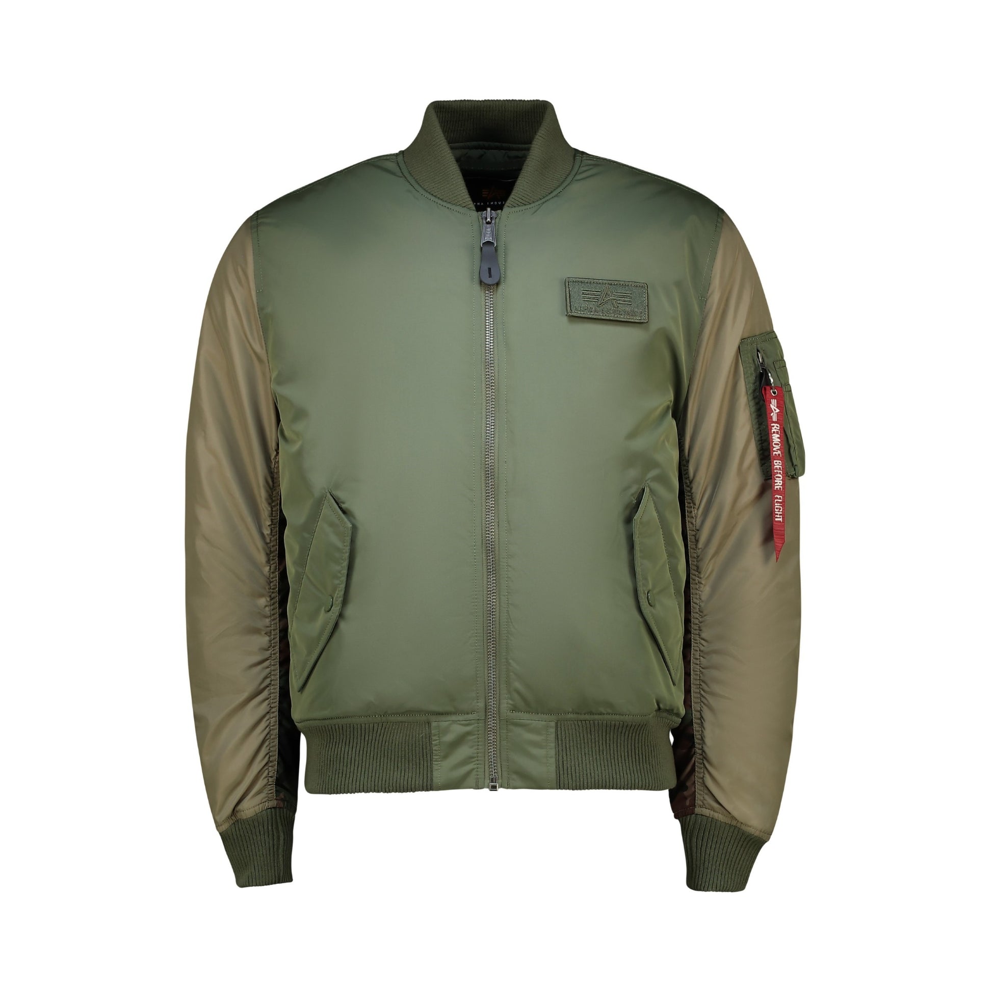 Ma-1 Camo Back Embroidery - Sage