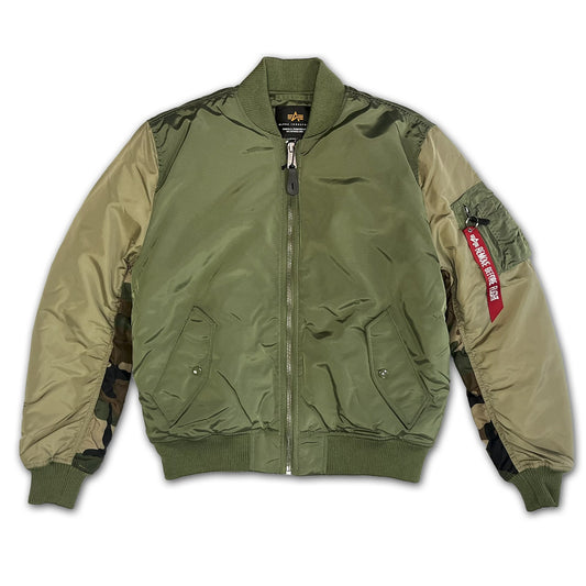 MA-1 CAMO BACK EMBROIDERY - SAGE