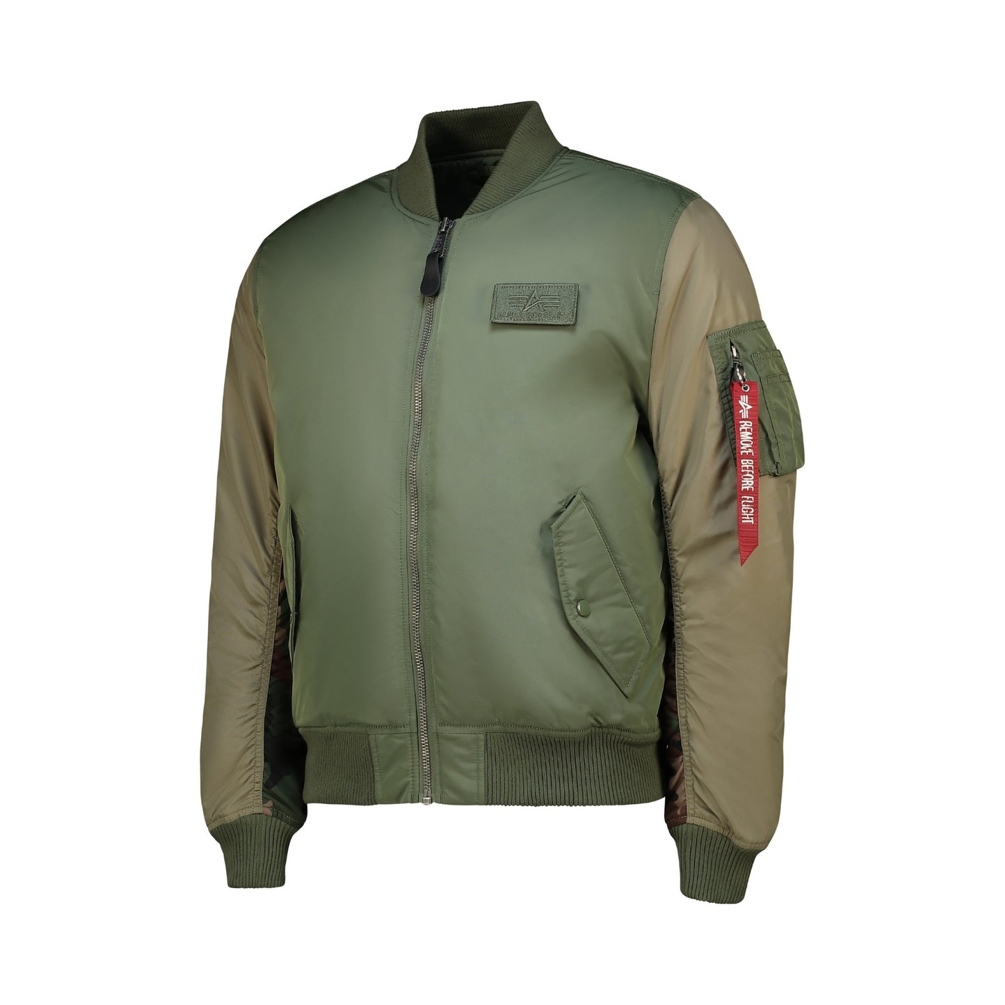 Ma-1 Camo Back Embroidery - Sage