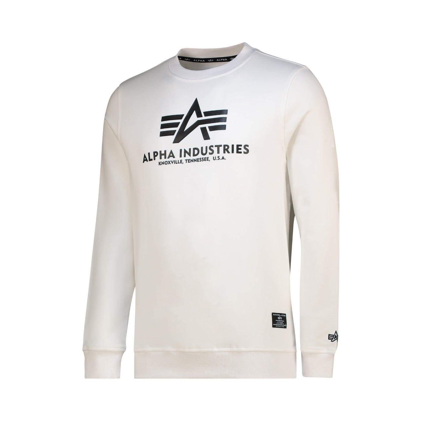 Alpha Logo Crew - White