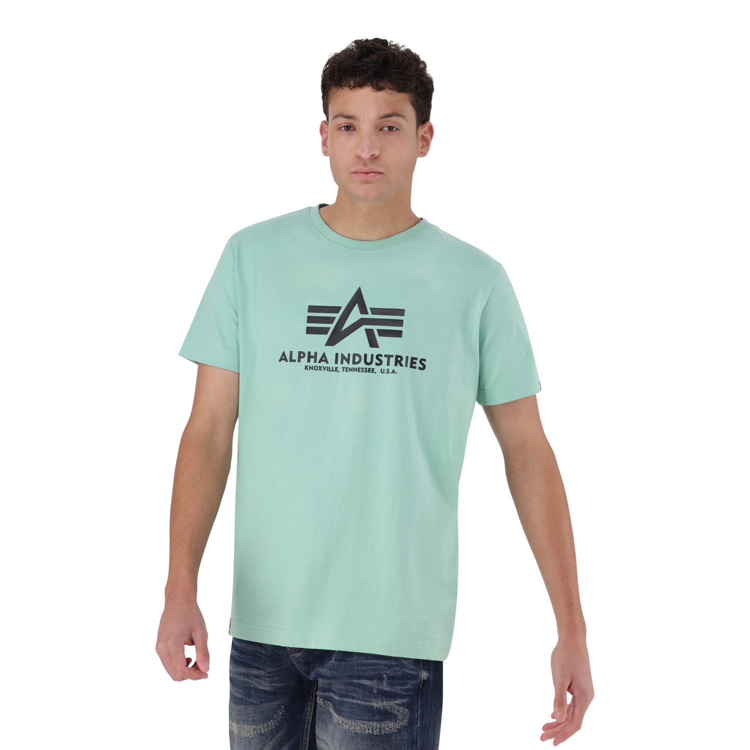 ALPHA BASIC T - DUSTY GREEN