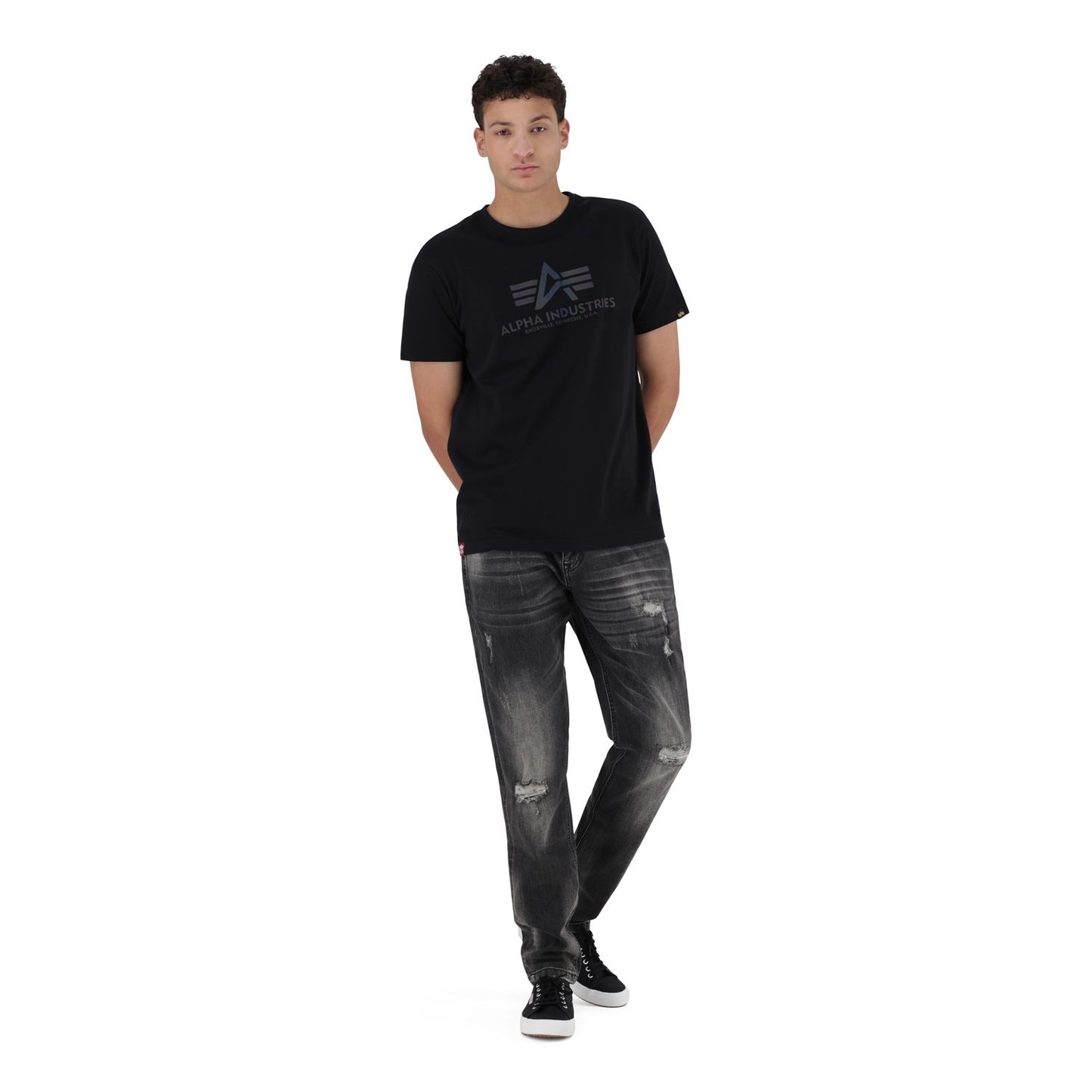 ALPHA REFLECTIVE HD T - Black