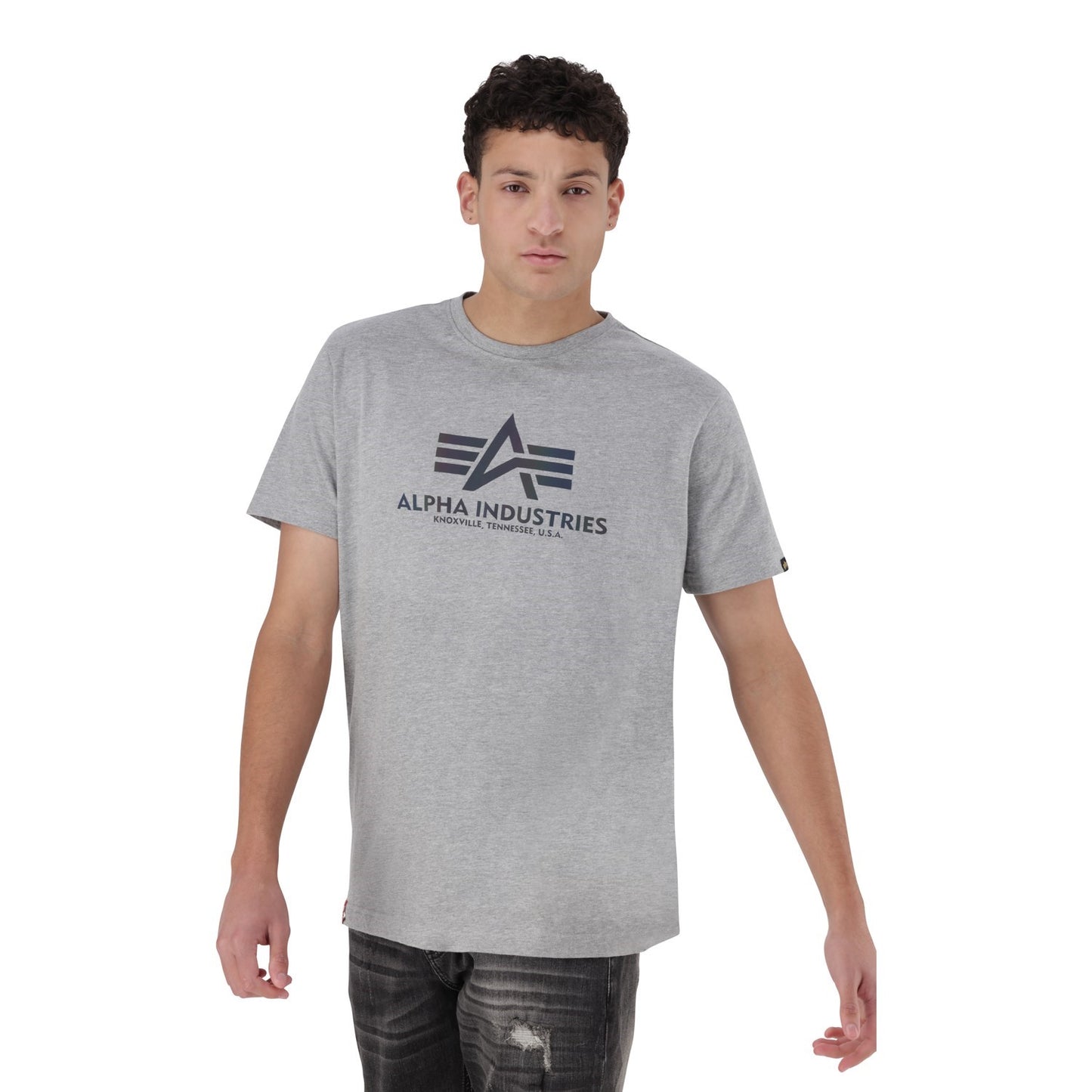 ALPHA REFLECTIVE HD T - GREY MELANGE