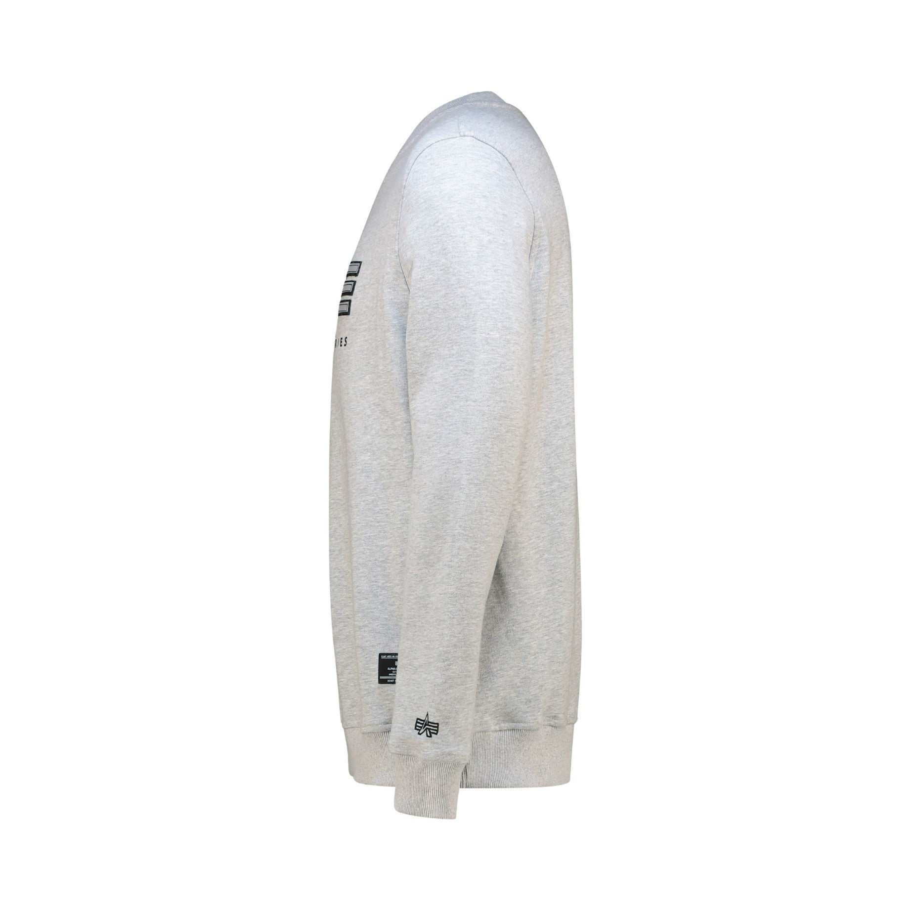 AI APPLIQUE CREW - GREY Melange