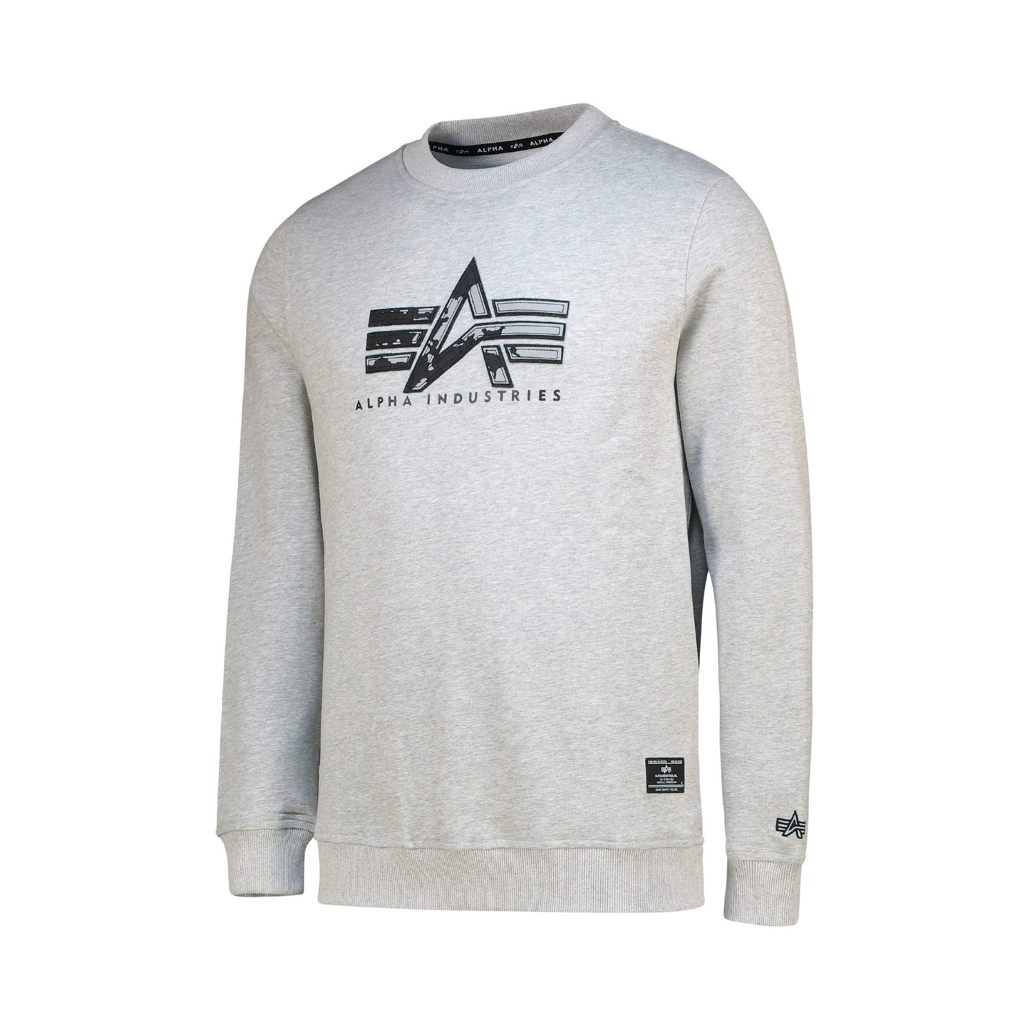 AI APPLIQUE CREW - GREY Melange