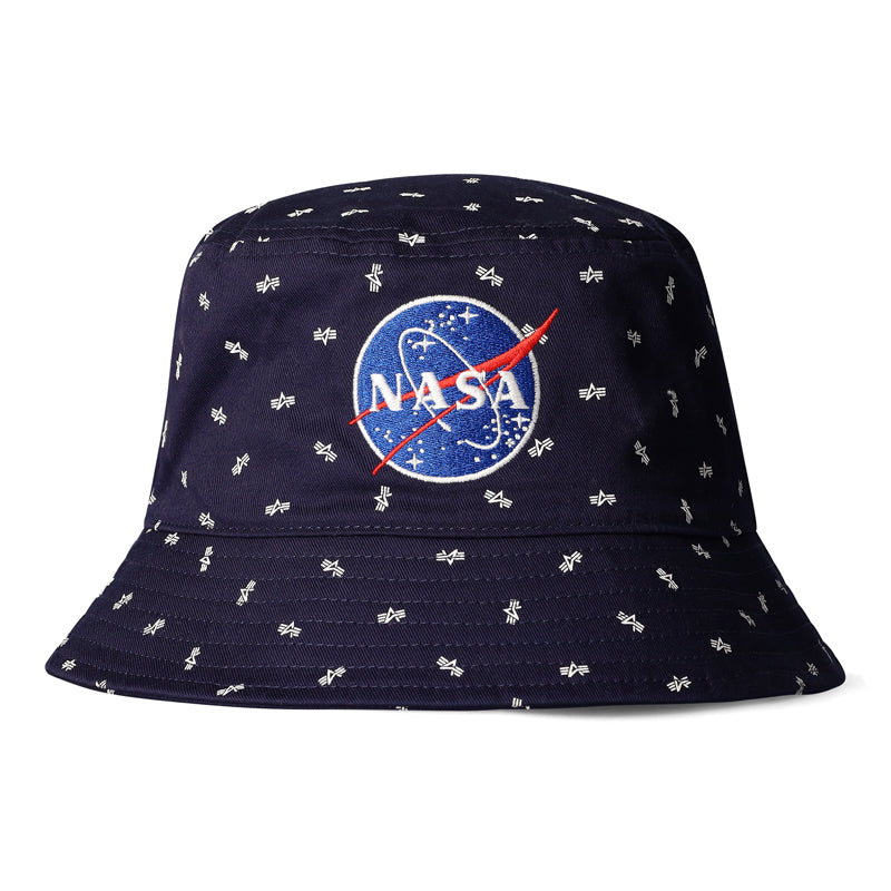 NASA AOP BUCKET HAT - NAVY ONE